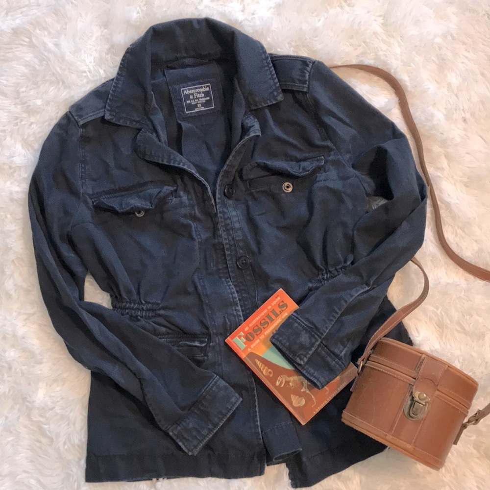 Abercrombie & Fitch Navy Blue Jacket Size XS